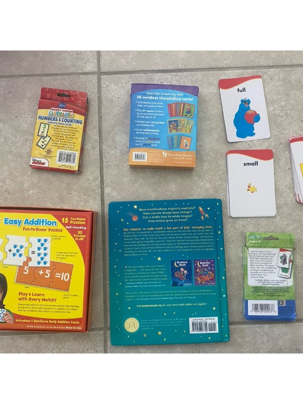 Preschool educational Lot Of Flash Cards & Learning Math,Colors, Numbers Etc - Picture 2 of 2